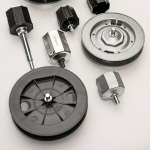 Pulegge in ferro zincato per rullo ottagonale